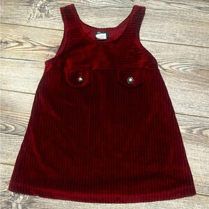 Girls dark red Next luxury dress size 4